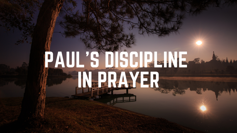 Paul's Discipline in Prayer Image